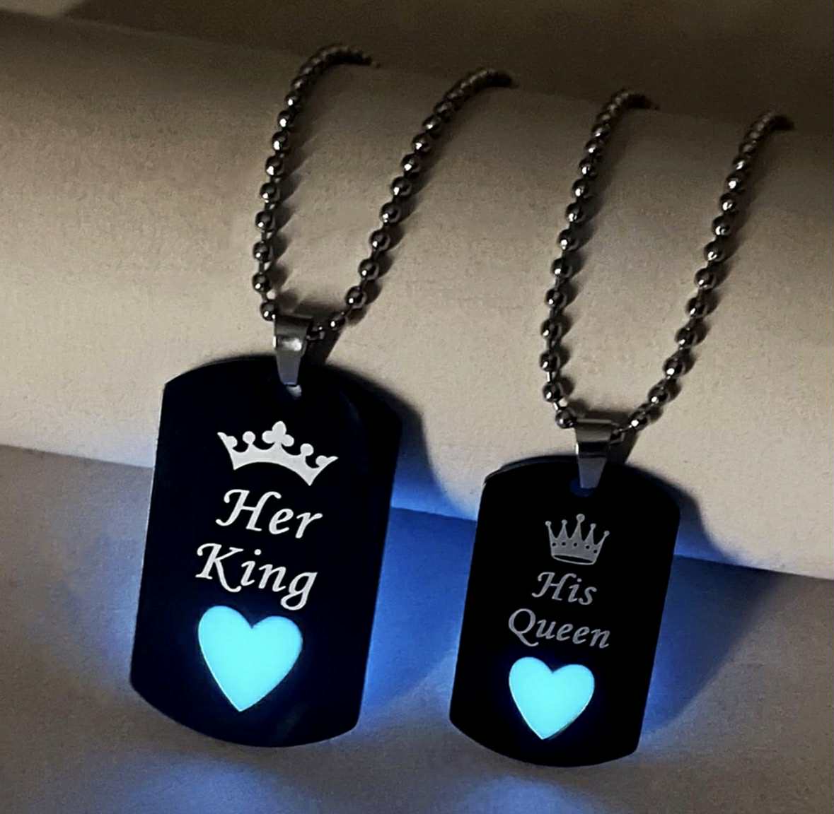 Her King His Queen 2 Piece Necklace