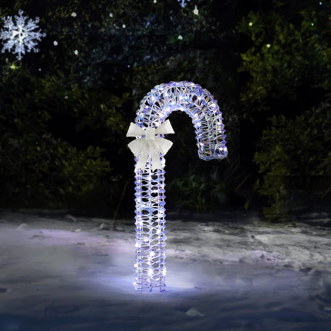 LED Iridescent Candy Cane 75cm