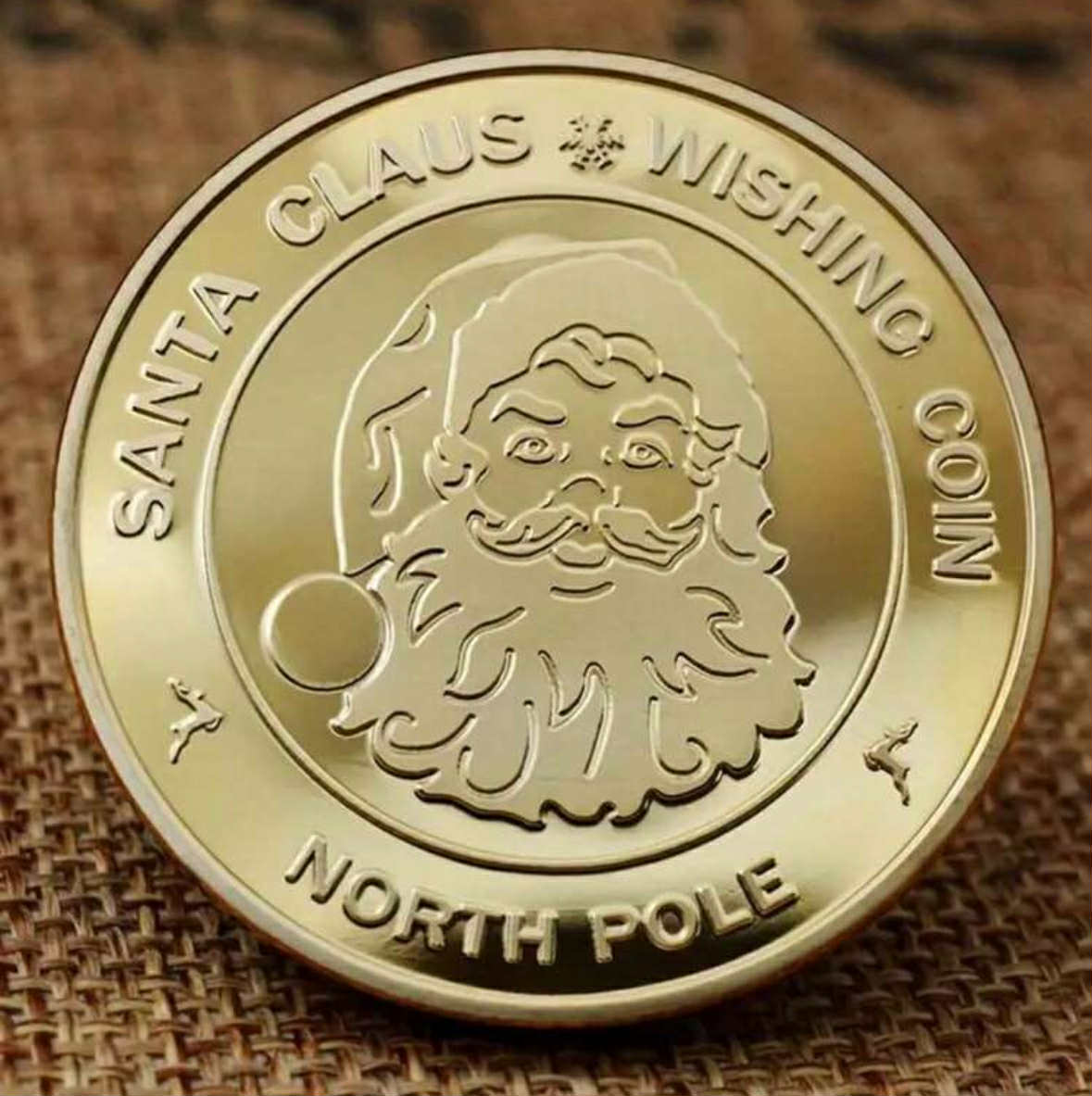 Santa Wishing Coin