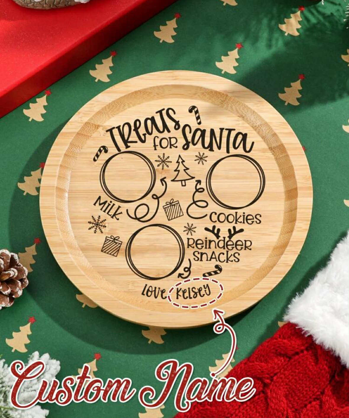 Personalised Santa Treat Plate