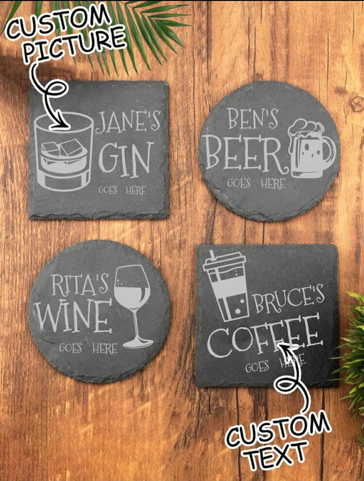 Personalised Slate Coaster