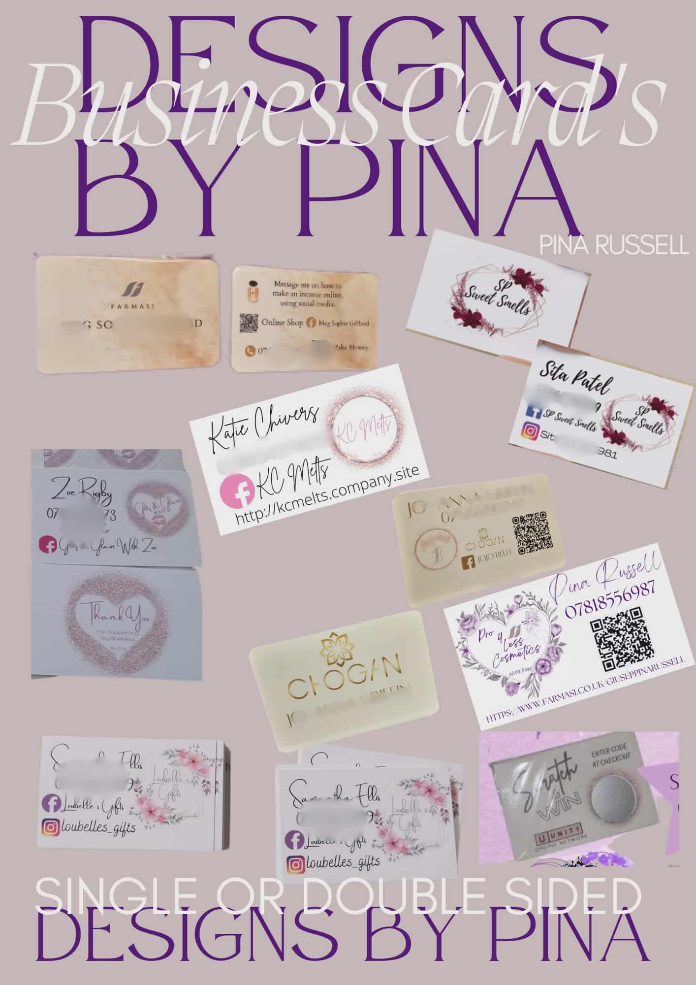 Designs By Pina Business Cards