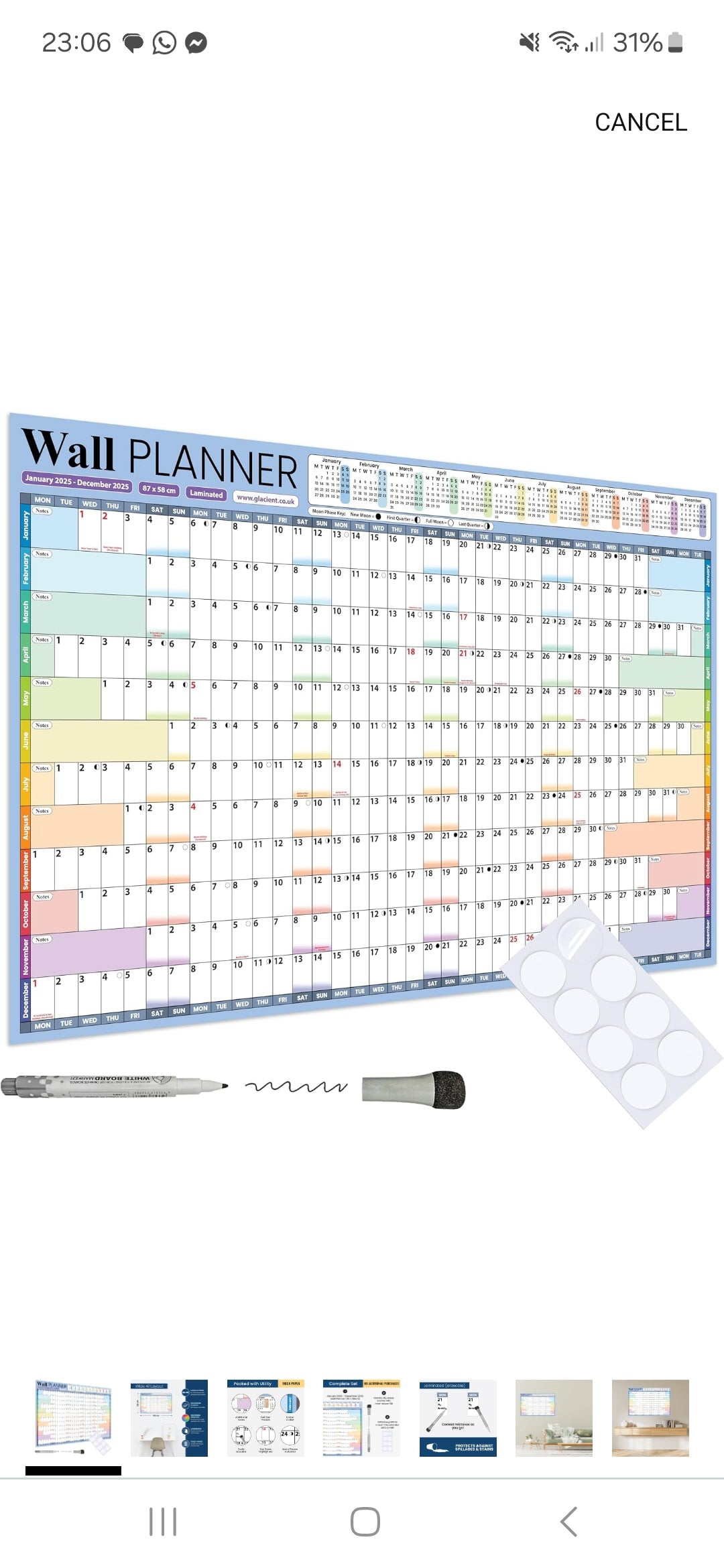 Yearly Wall Planner