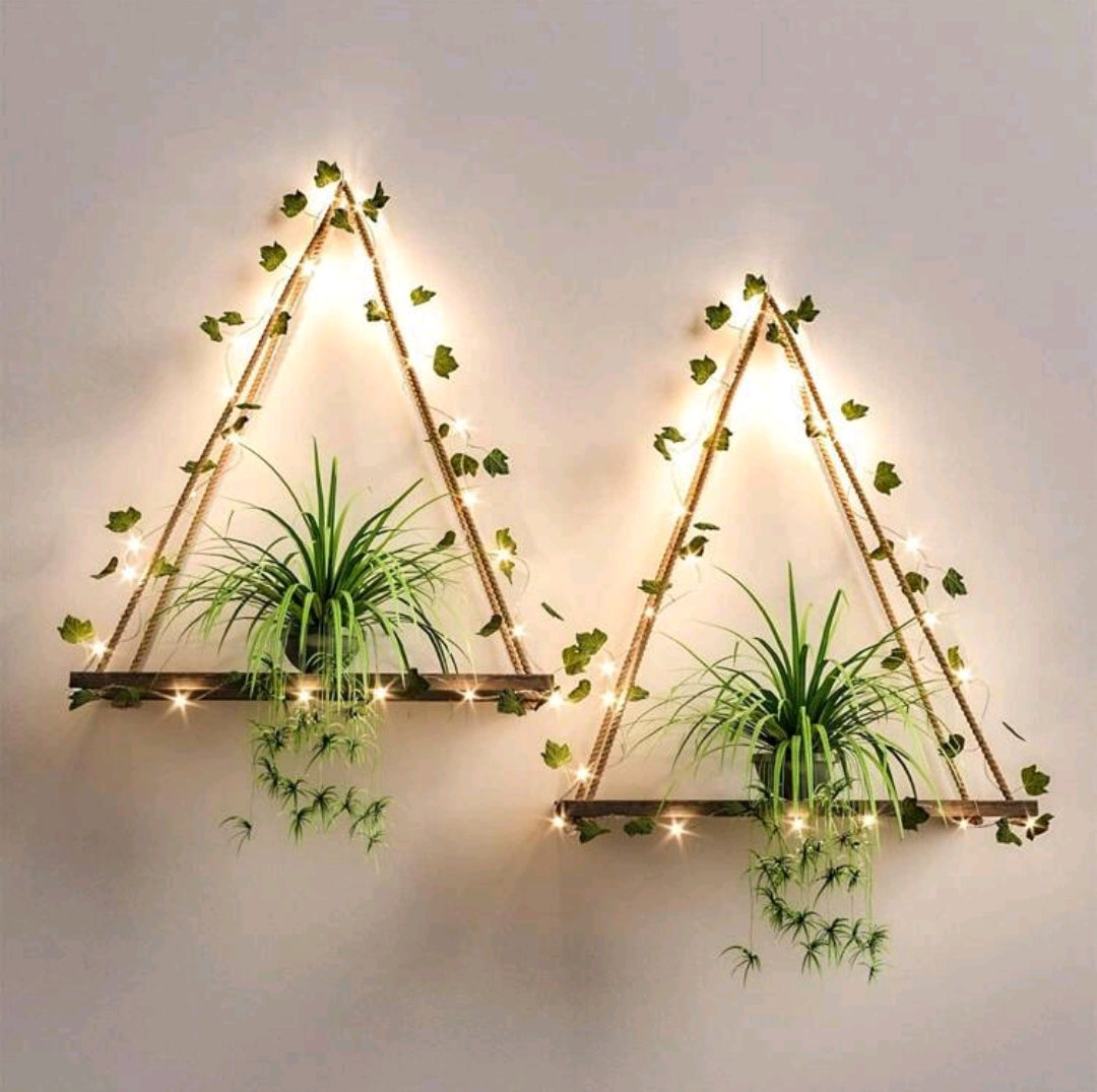 Artificial Ivy LED Light Shelf