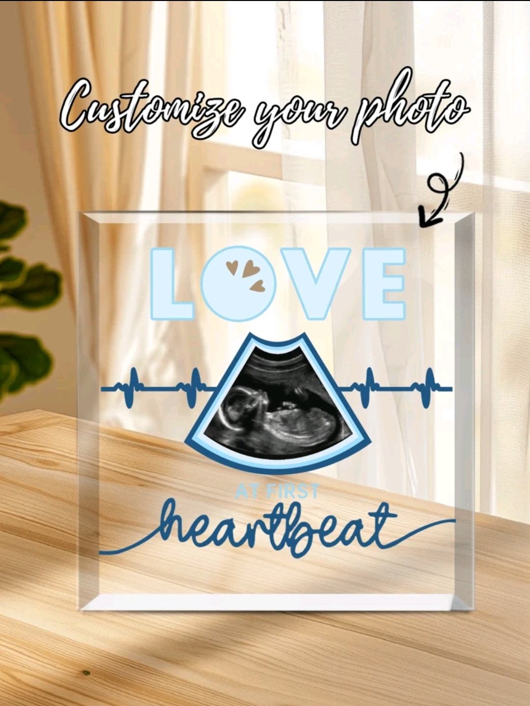 Love at First Sight Sonogram Acrylic Plaque