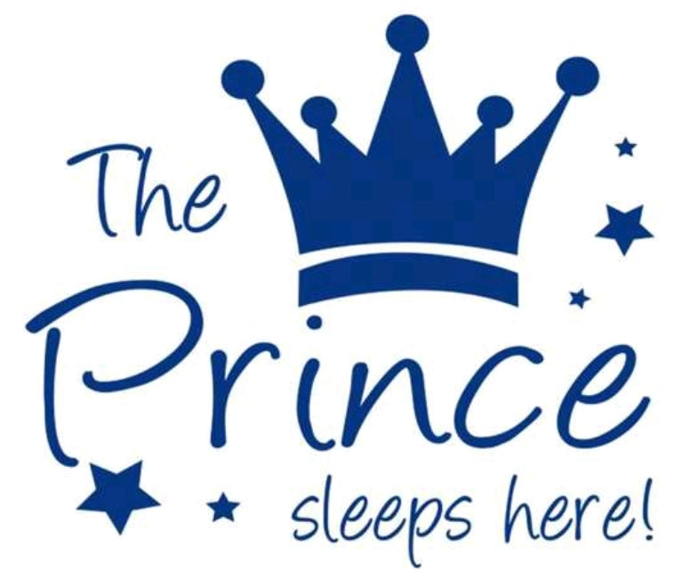 The Prince Sleeps Here Wall Sticker