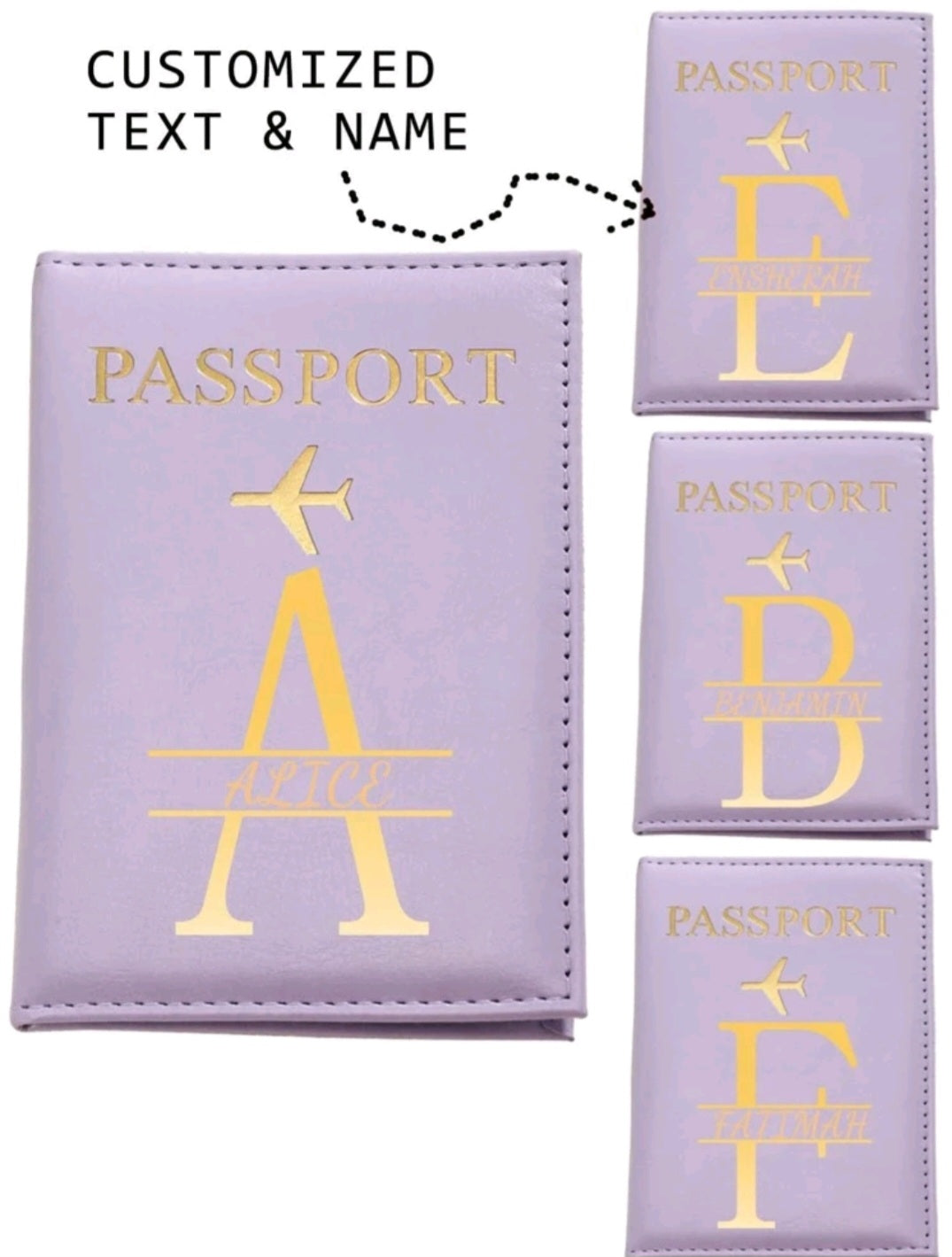 PU Personalised Passport Holder