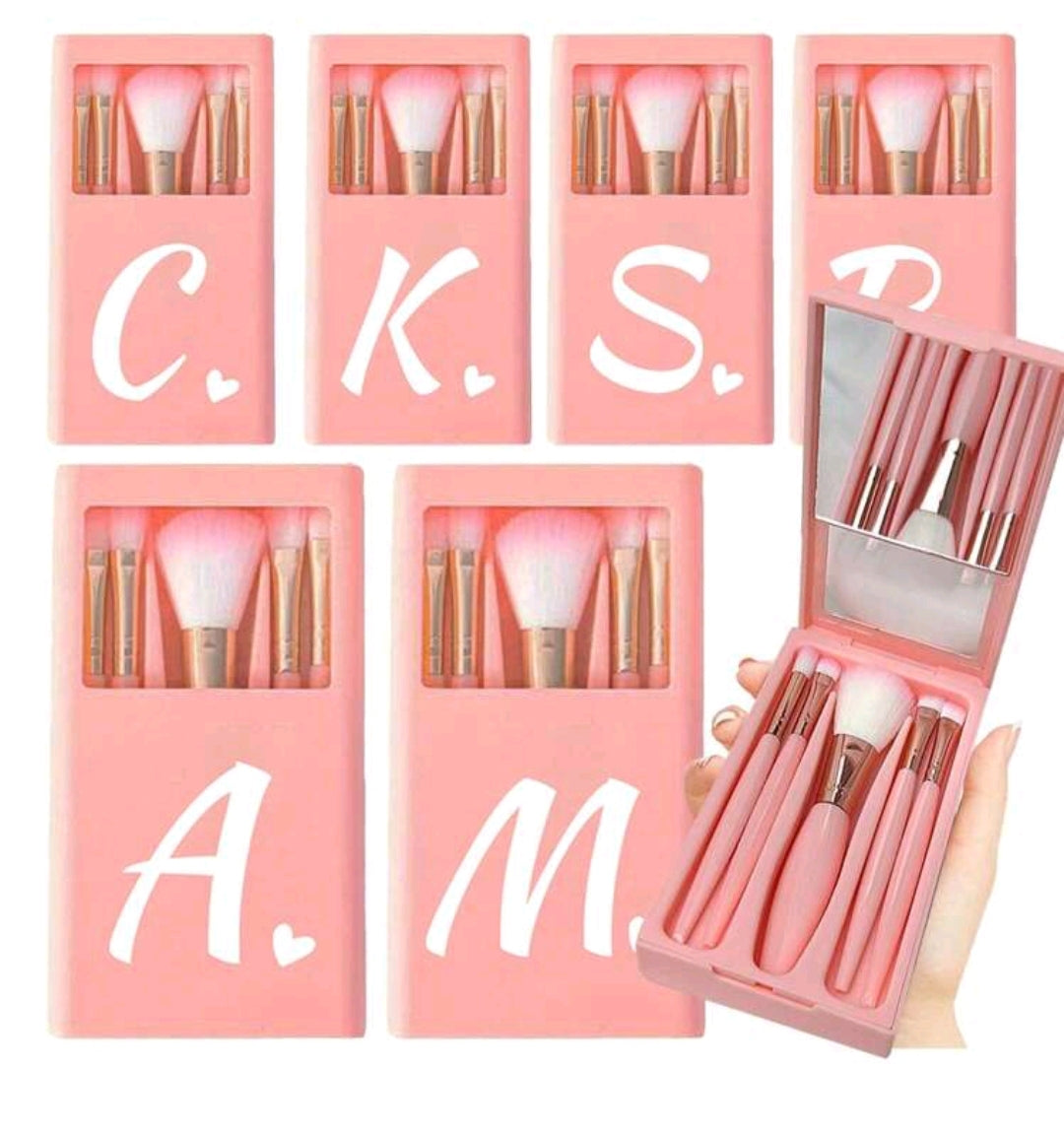 Initial Makeup Brush Case