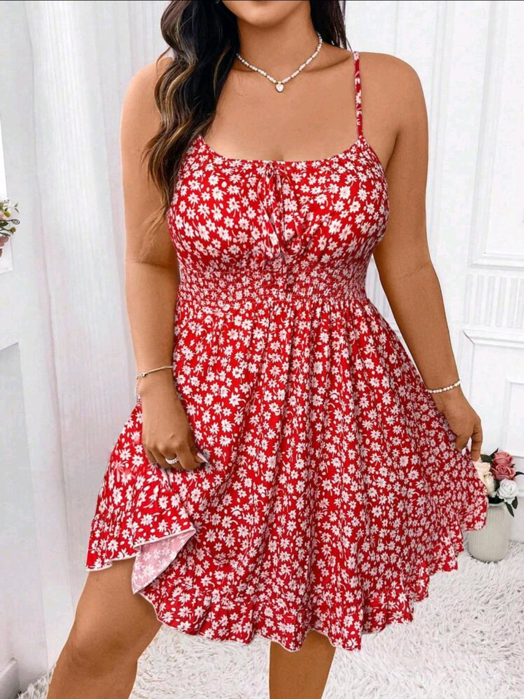 Curve Floral Cami Dress