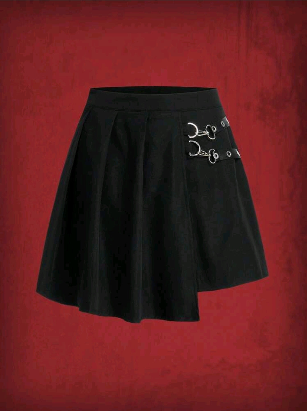 Hem Pleated Skirt