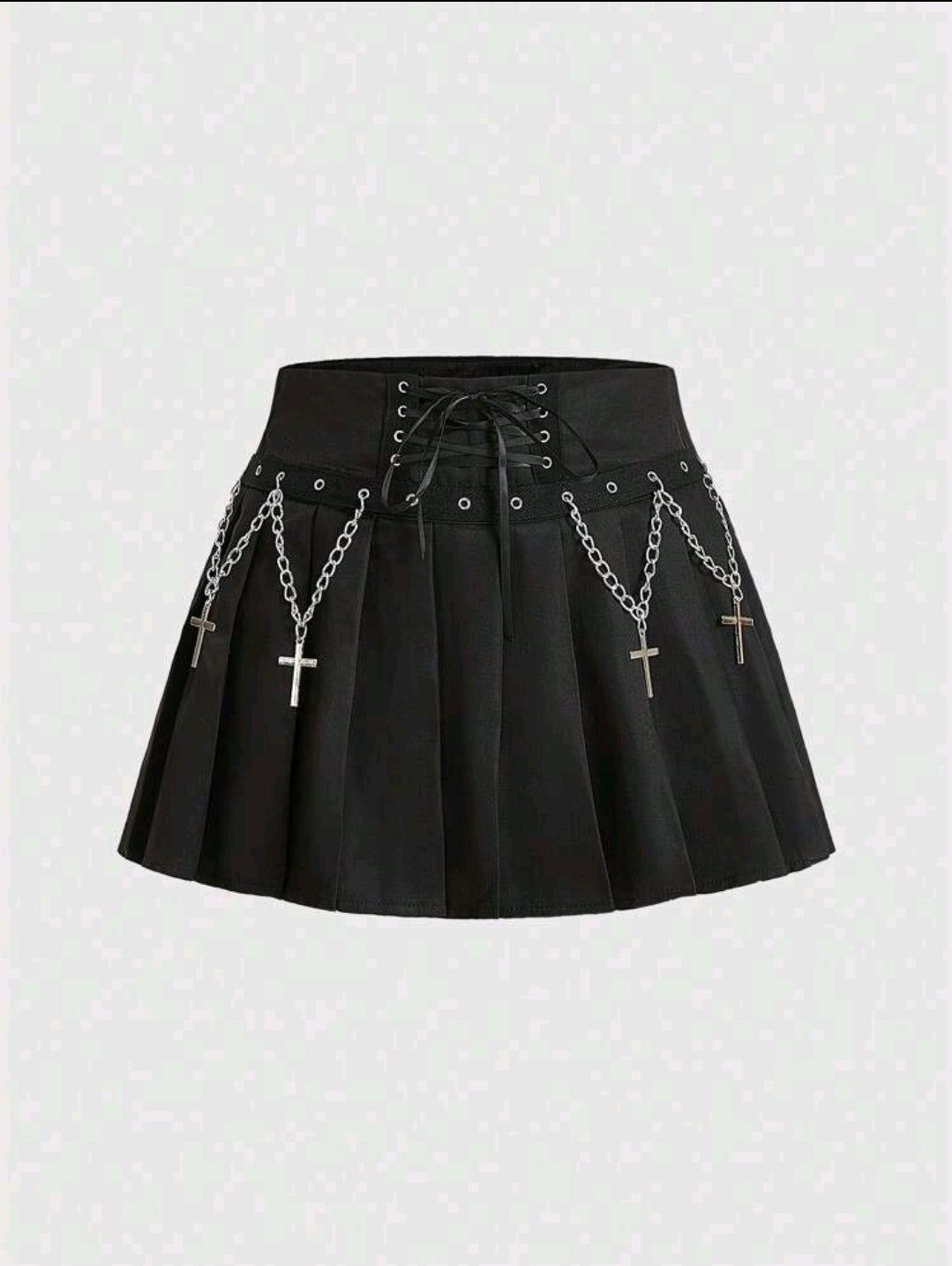 Chain Waistband Skirt