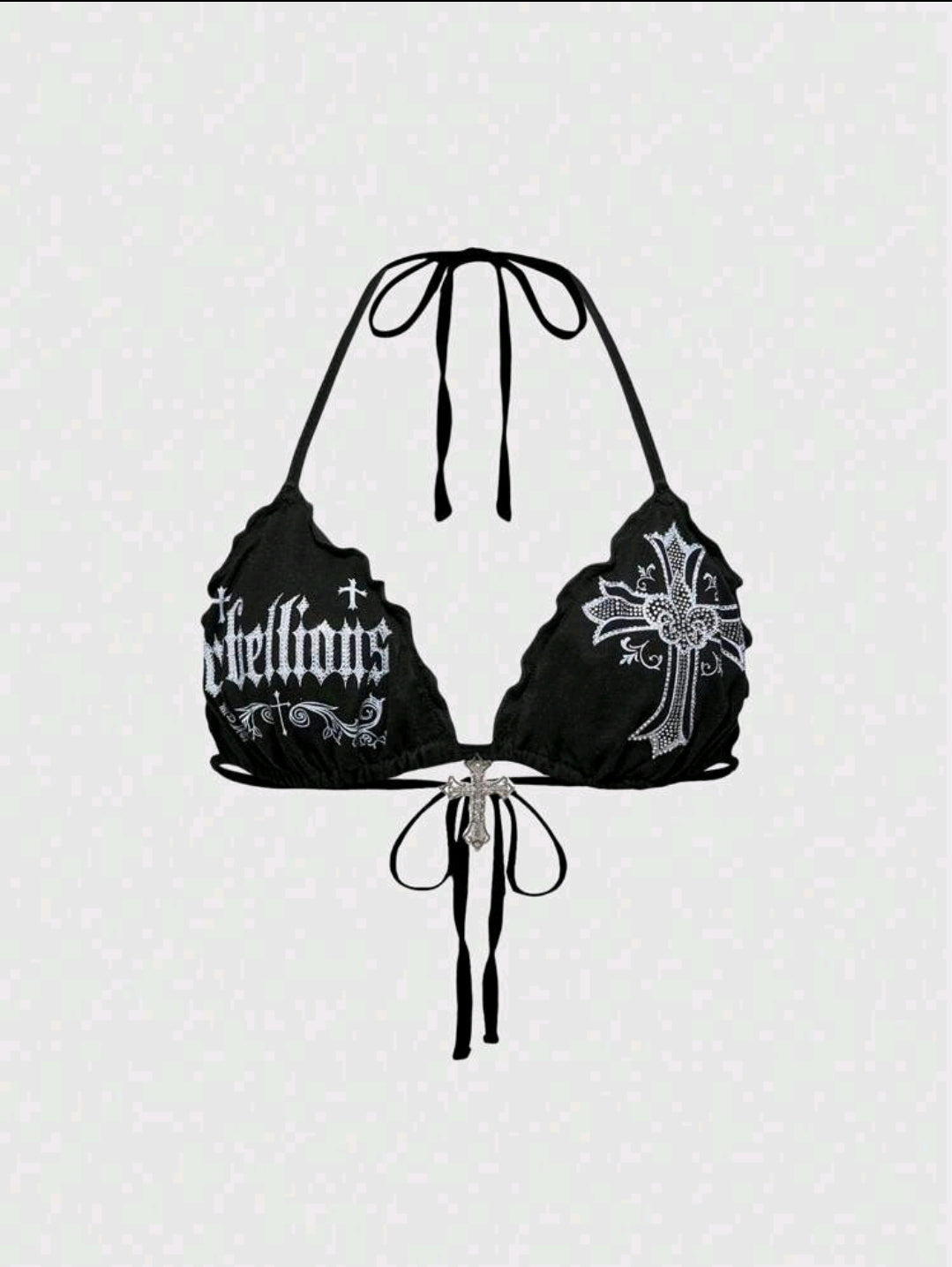 Rhinestone Halter Top