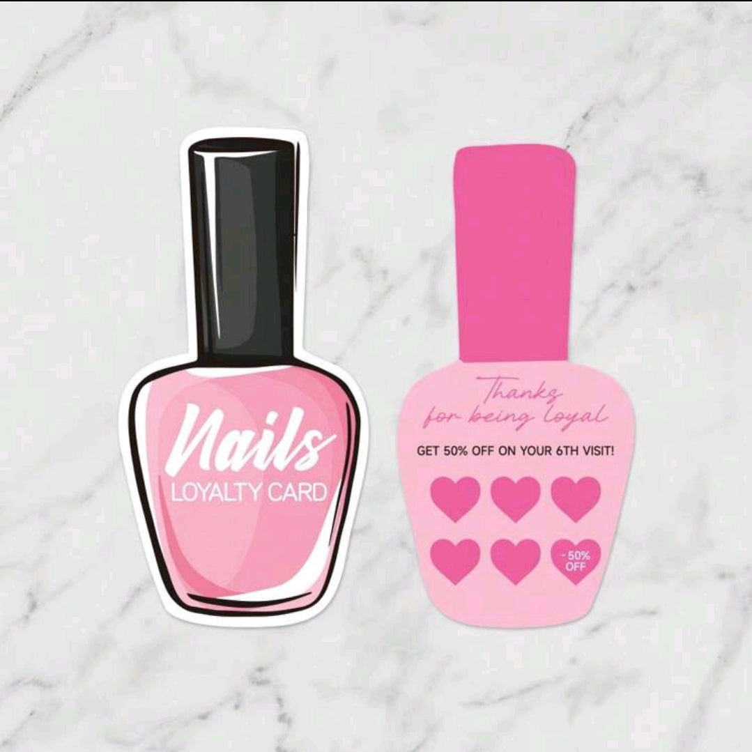 50 Nails Loyalty Cards