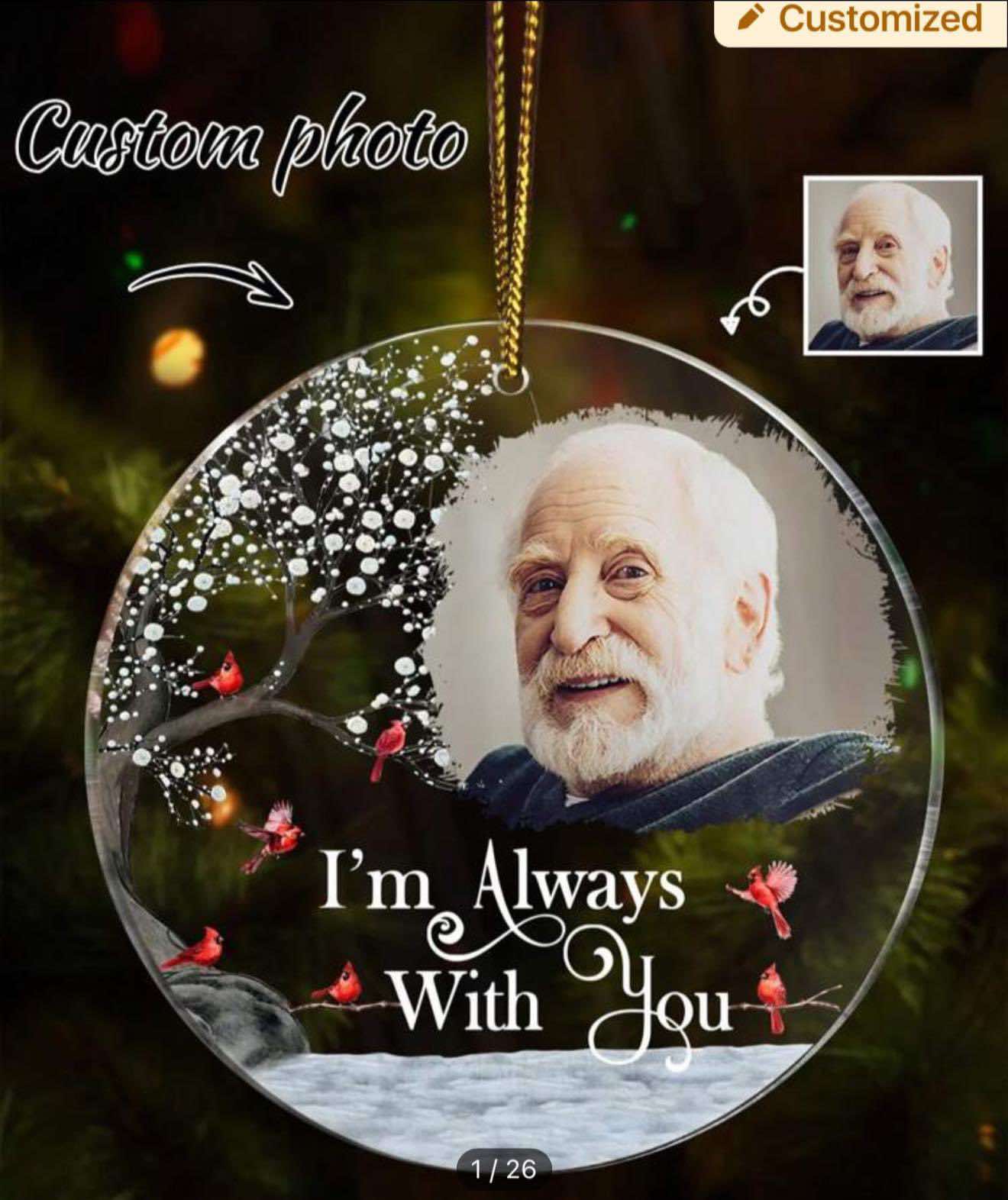 Memorial Photo Bauble