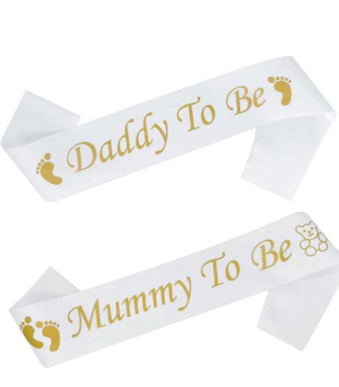 Daddy and Mummy To Be Sash