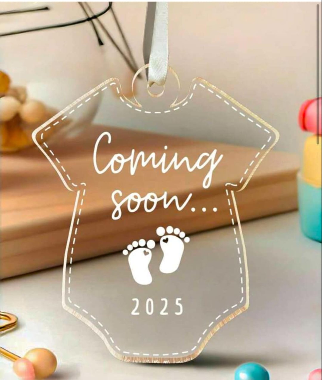 Pregnancy Announcement Ornament