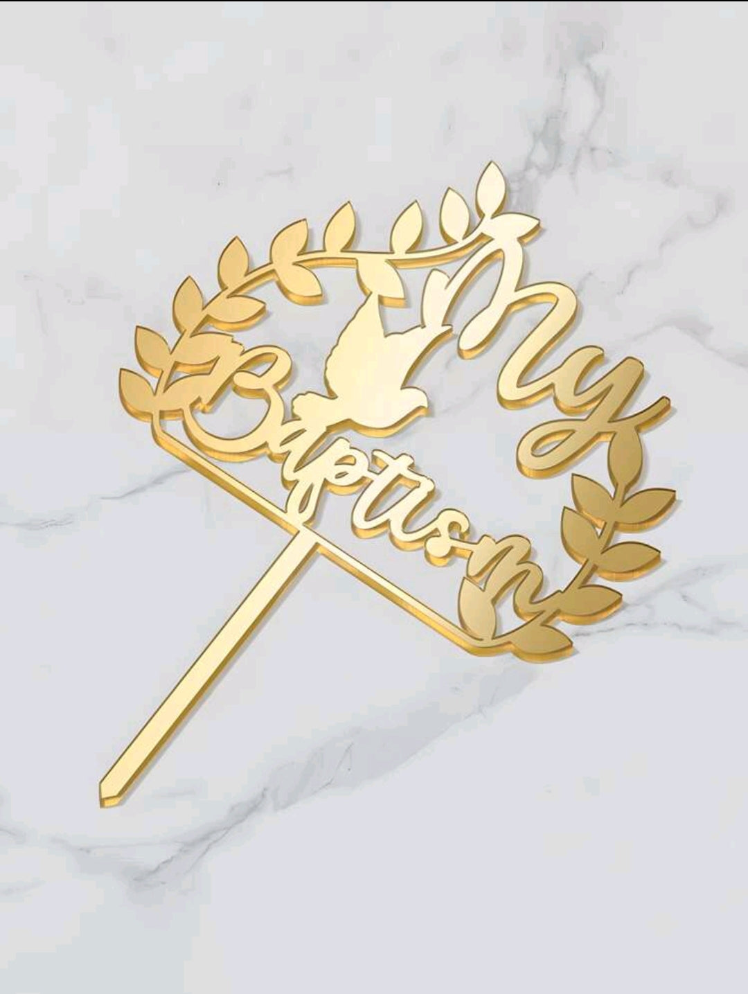 My Baptism Cake Topper
