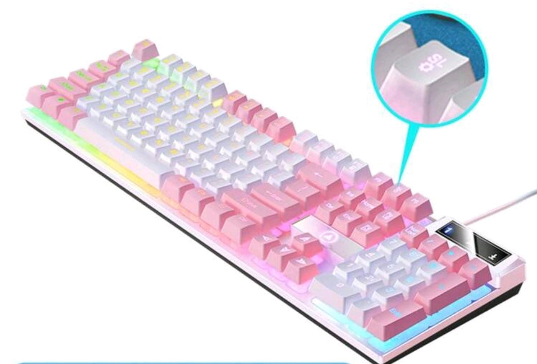 Pink Gaming Keyboard