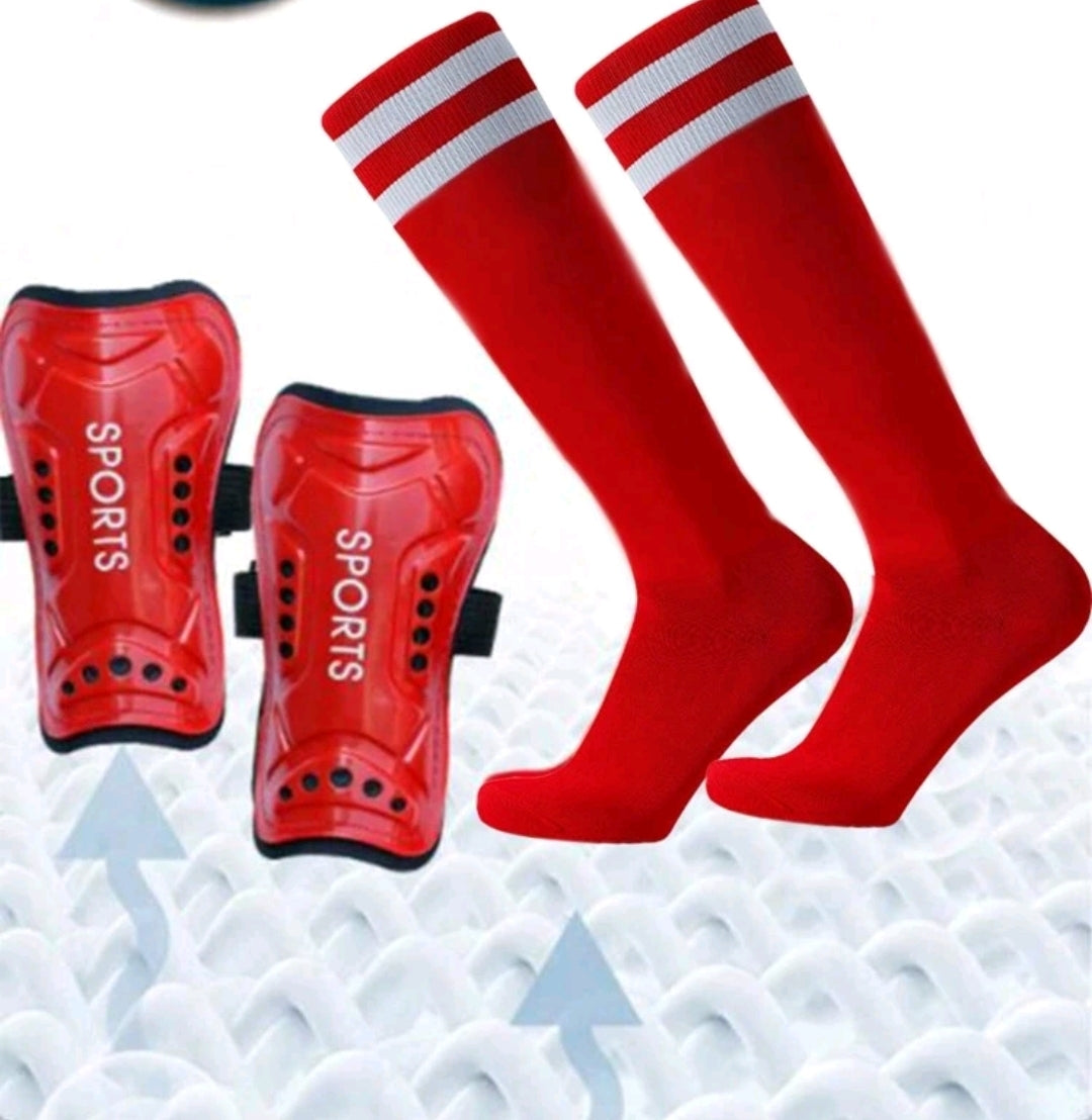 8-12 Years Shin Pads and Sock Set