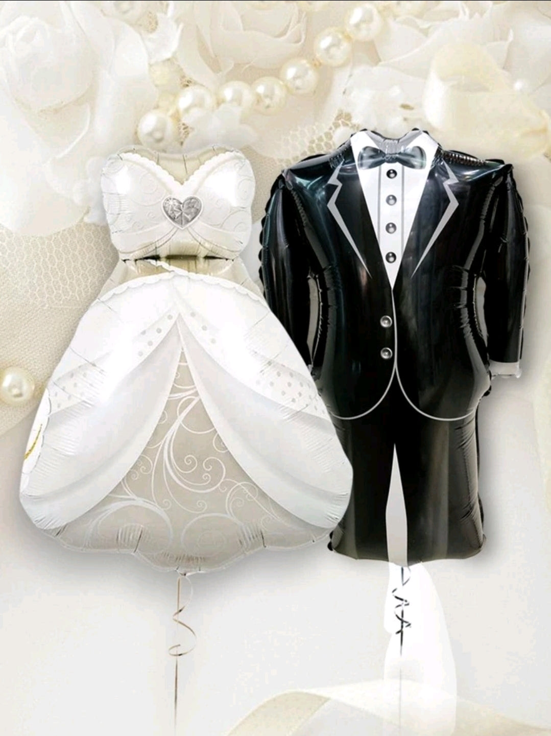 2 Piece Bride and Groom Balloons