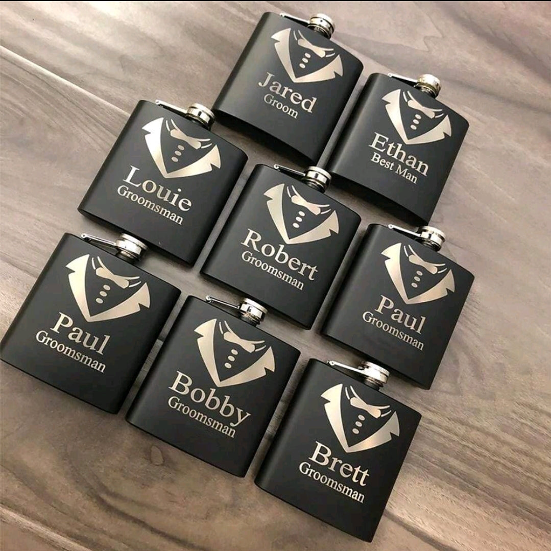 Personalised Name Flask