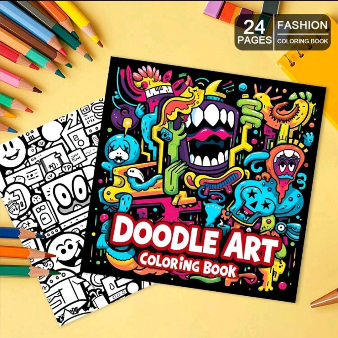 Doodle Colouring Book