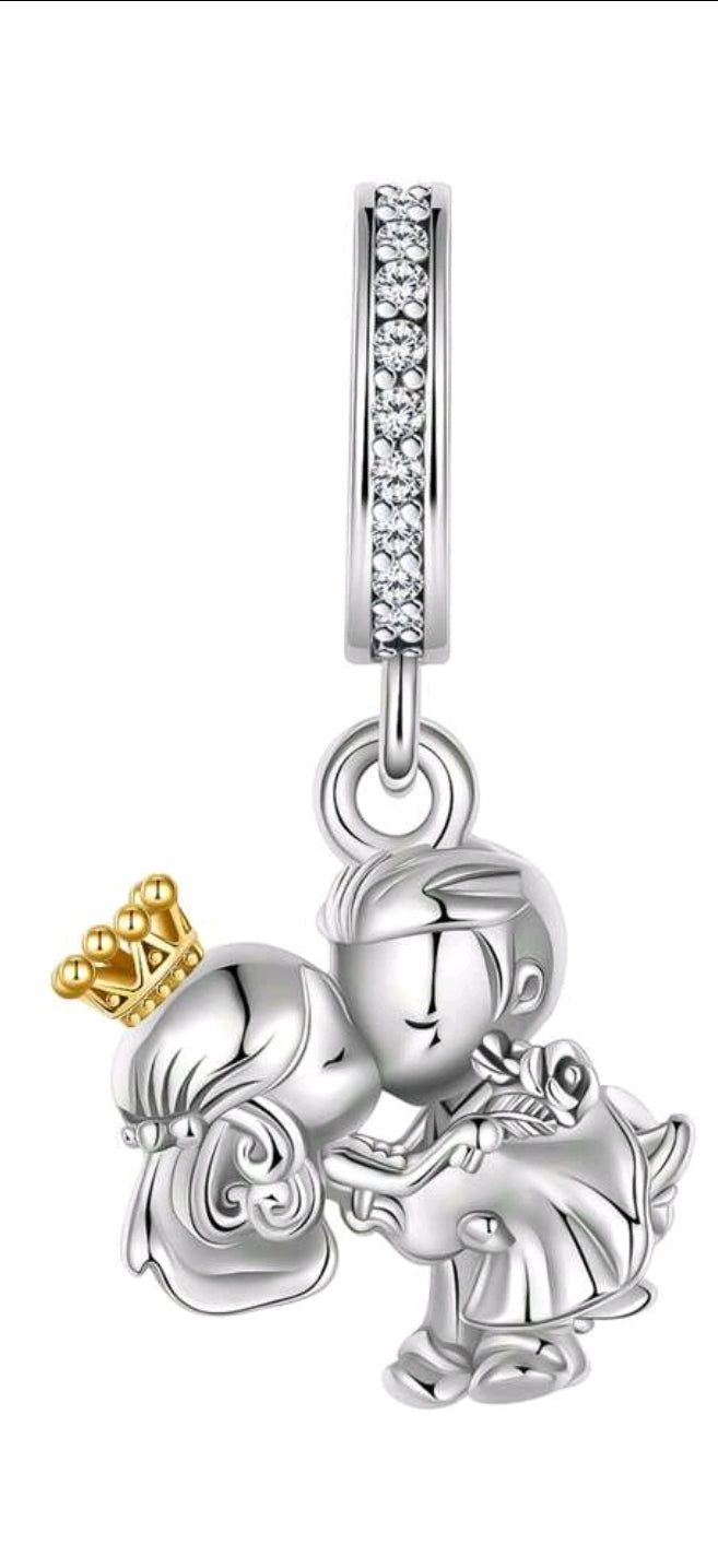 Silver Plated Couple Charm