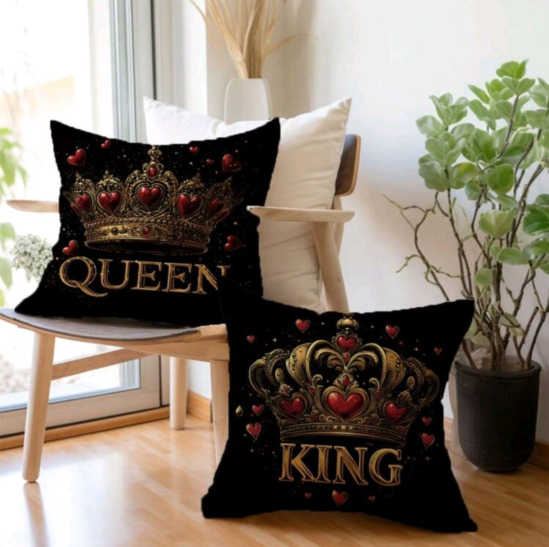 King and Queen Cushion Covers