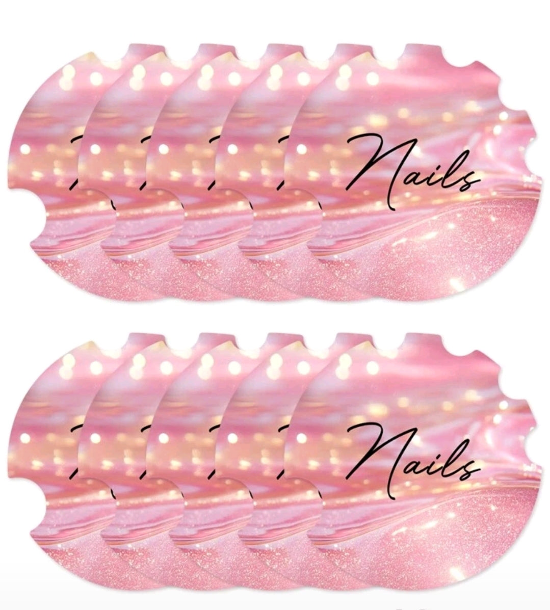 10 Nail Display Cards