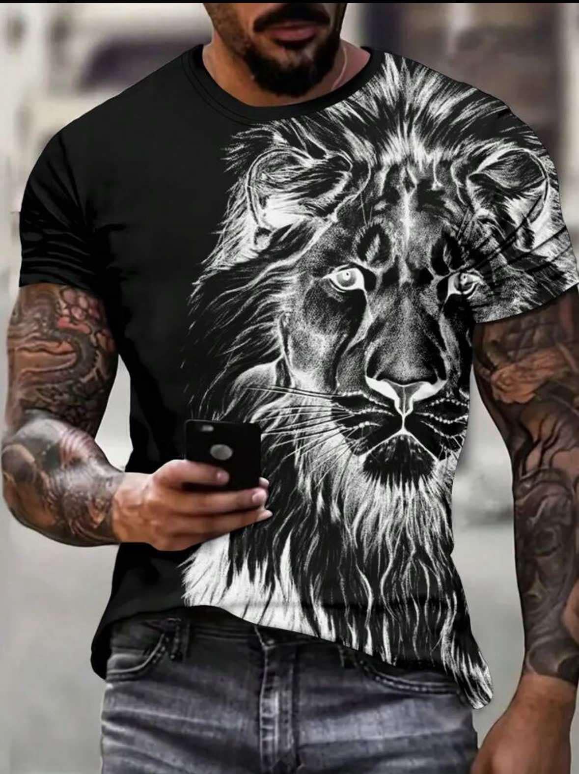 Mens Lion Tshirt
