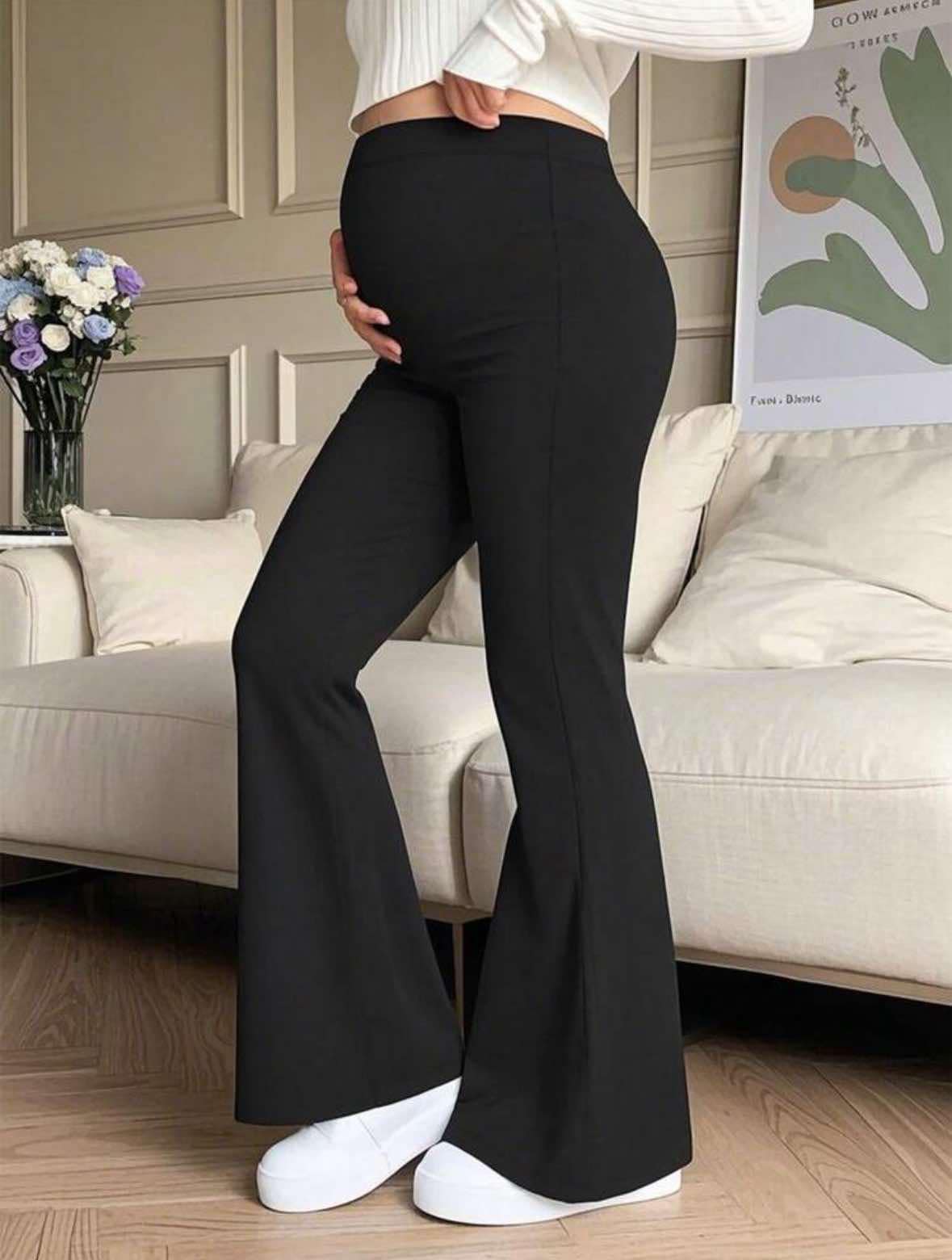 Maternity High Waist Stretch Trousers