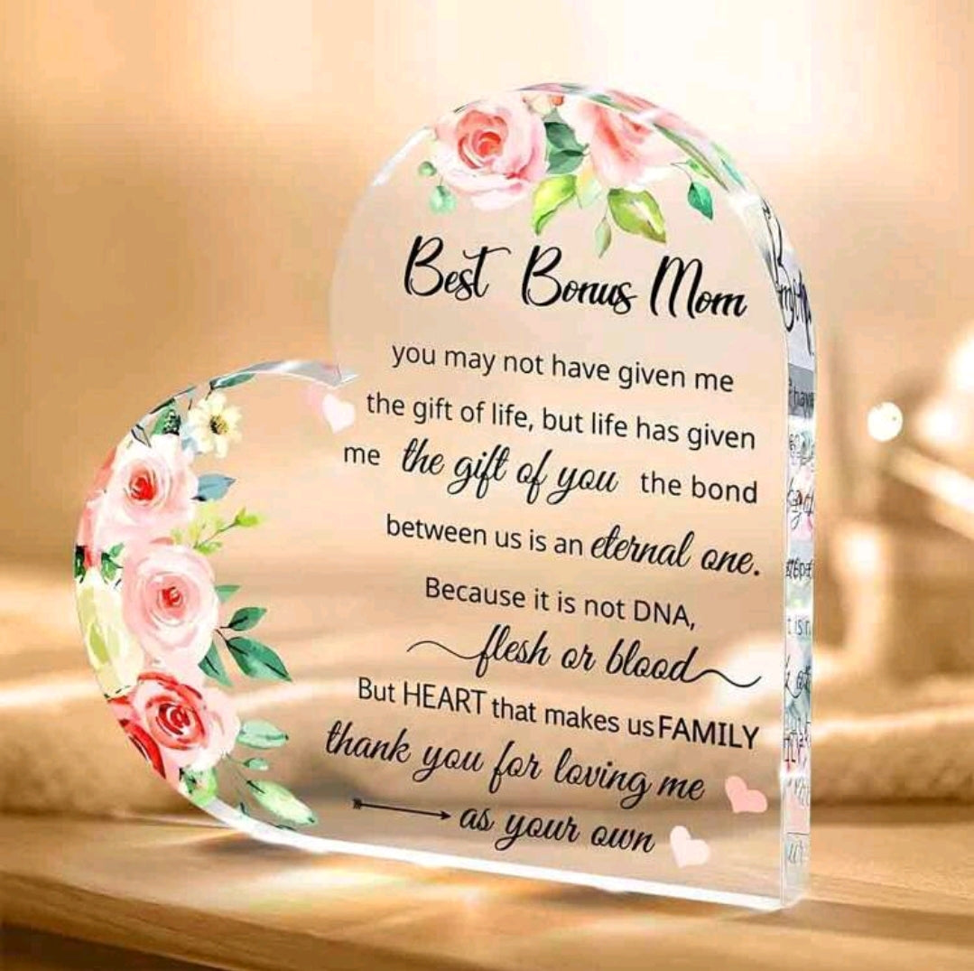 Bonus Mom Acrylic Block