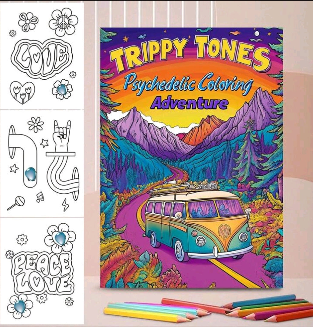 Trippy Tones Colouring Book