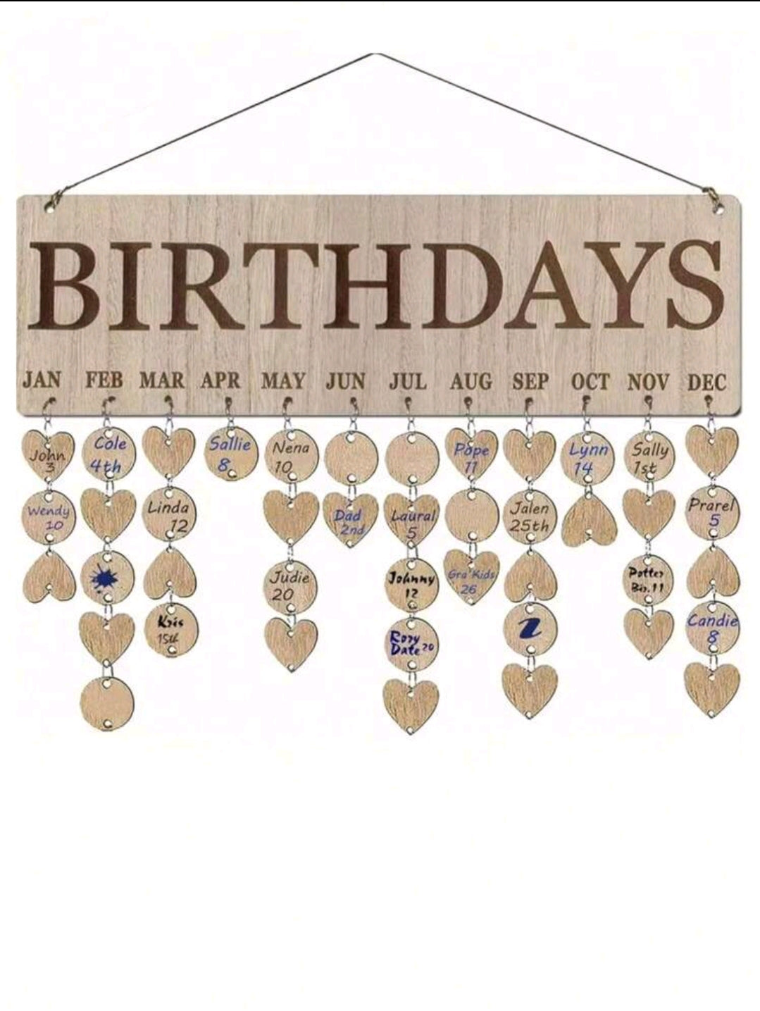 Birthdays Hanging Ornament
