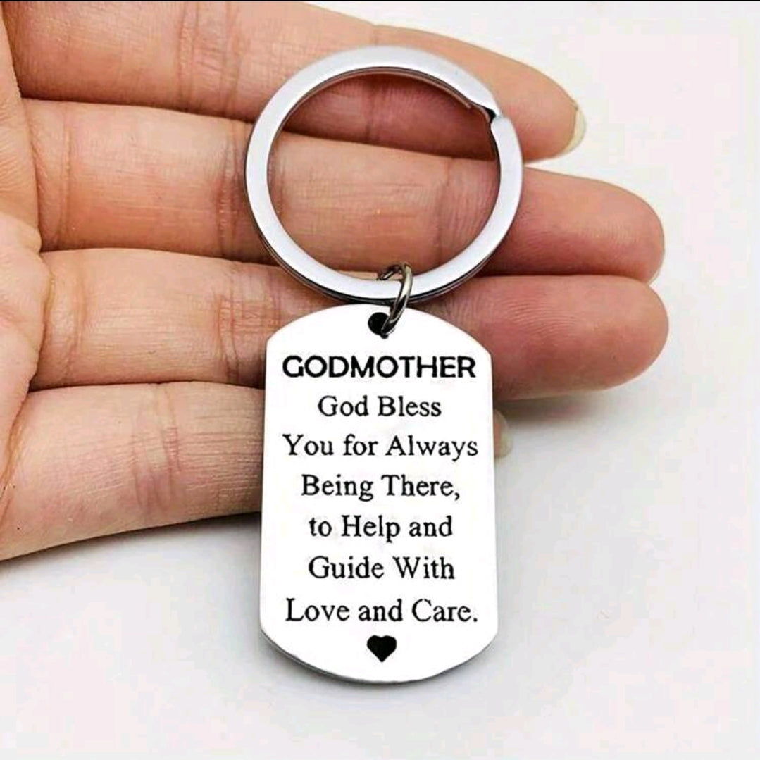 Godmother and Godfather Keyrings