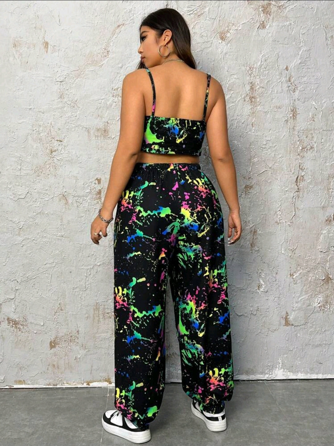 Curve Ink Splatter Co Ord Set
