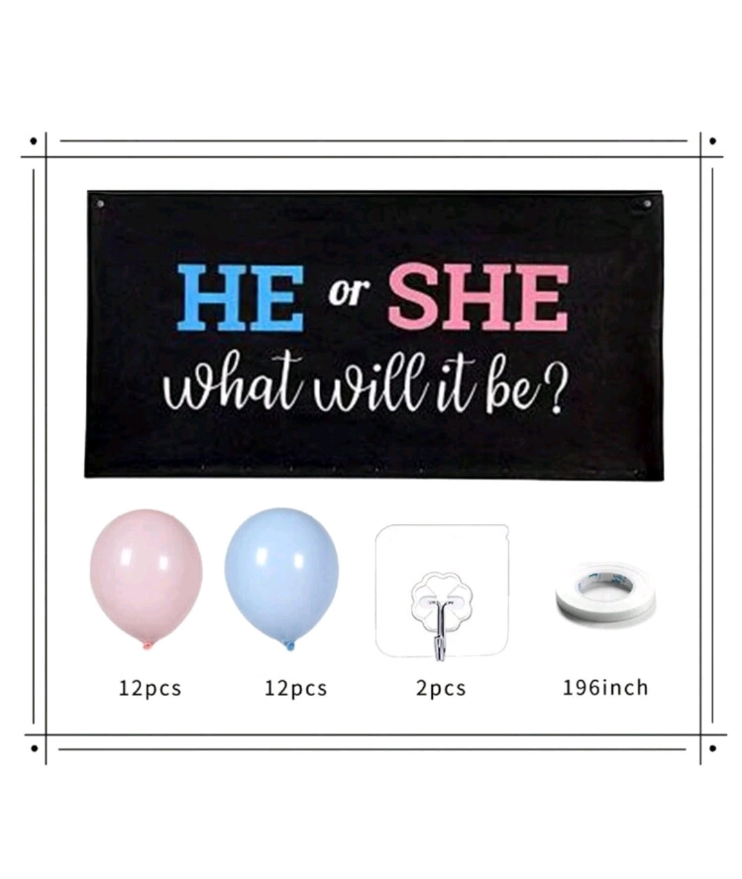 He or She What Will It Be Balloon Drop