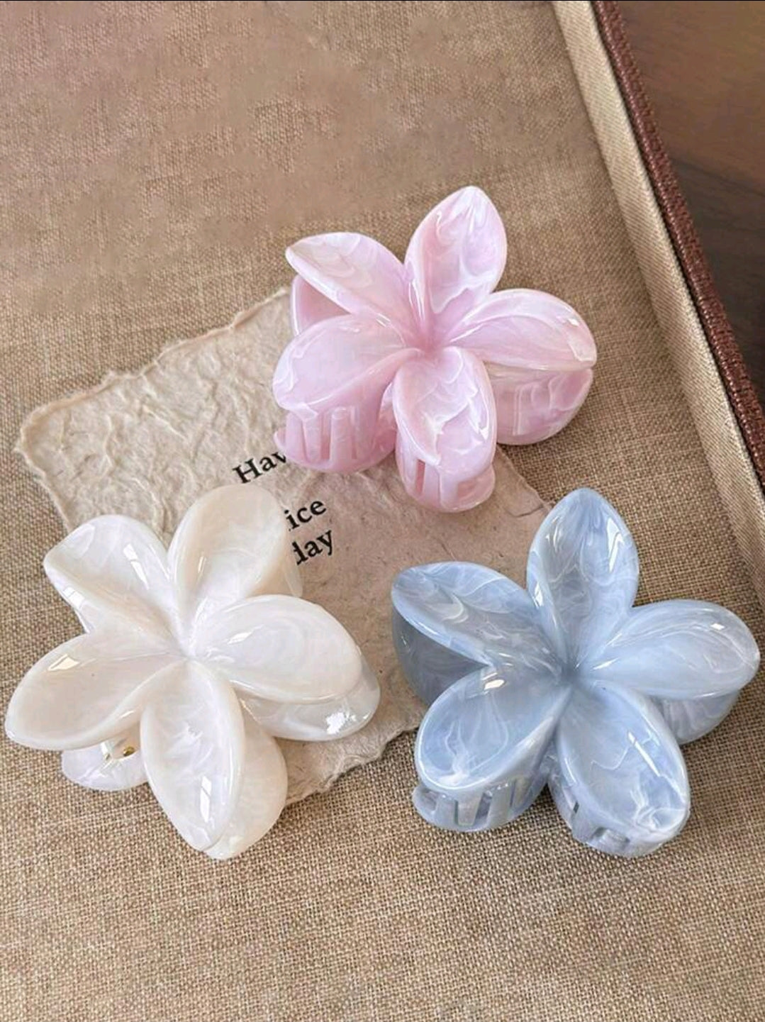 Flower Claw Clips