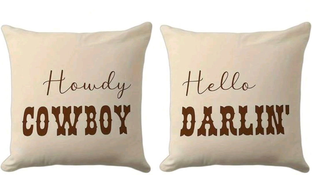 2 Western Cushion Covers
