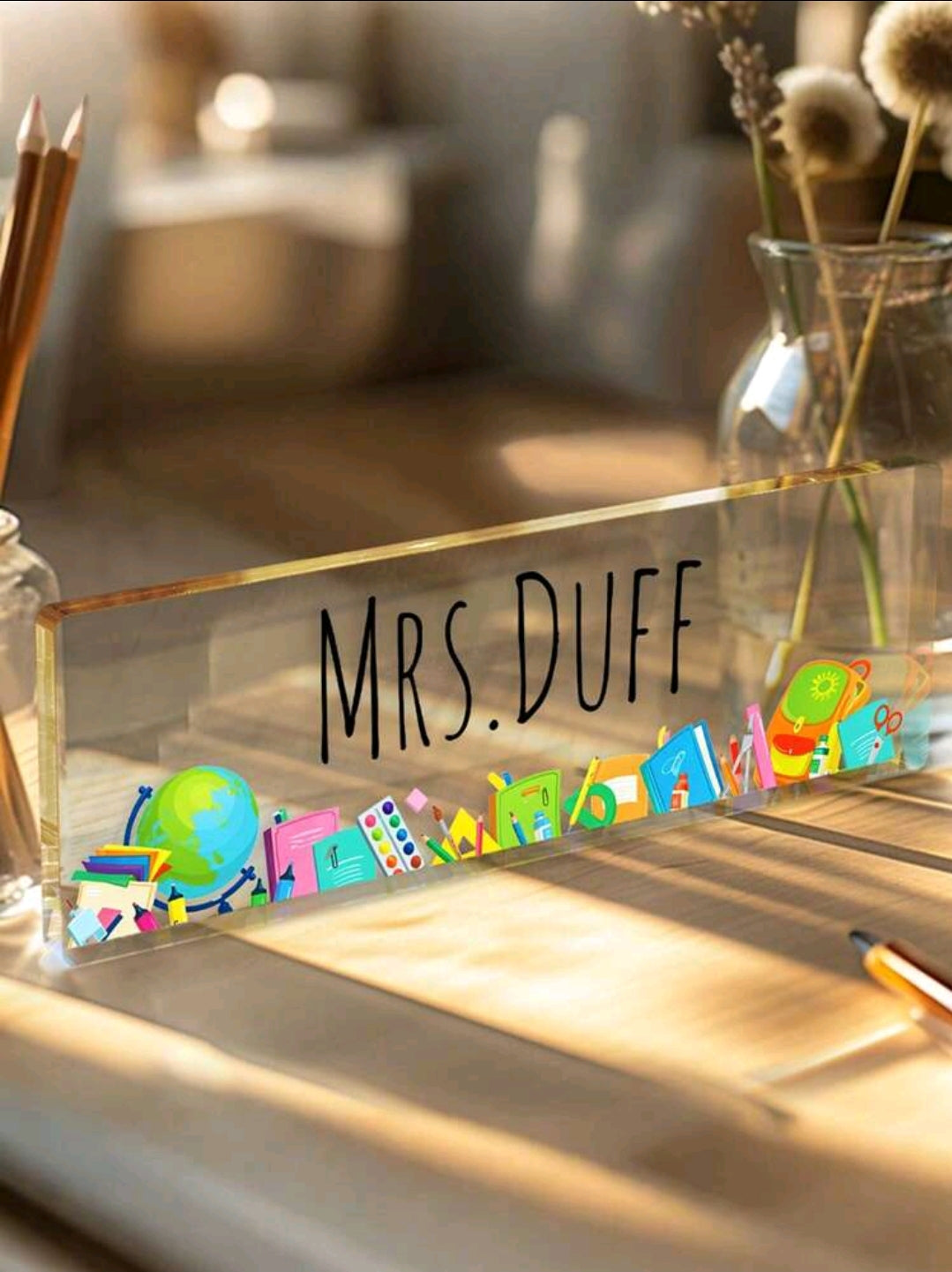 Personalised Acrylic Name Sign