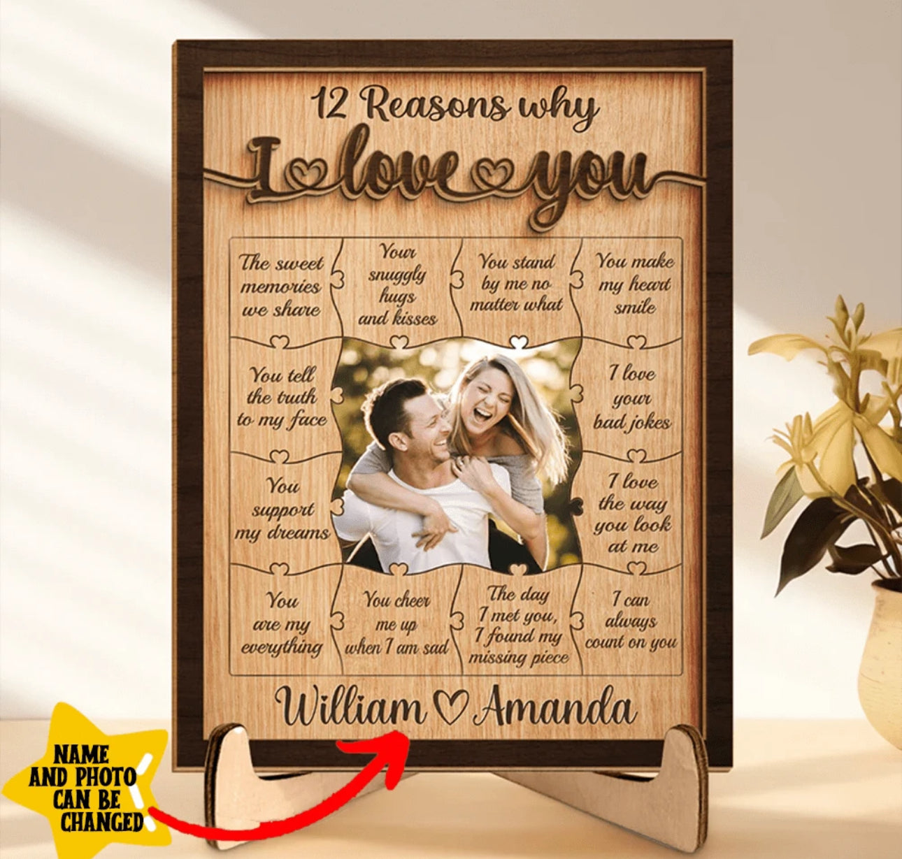 12 reasons why I love you frame