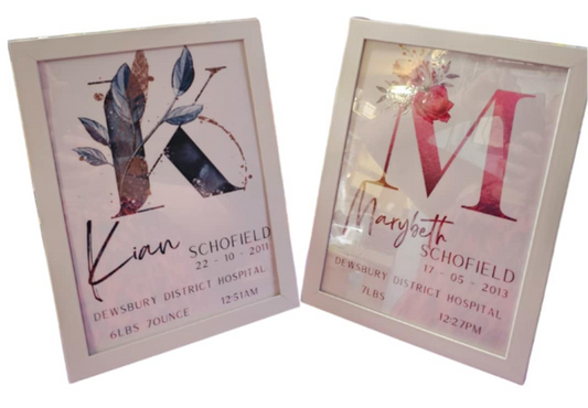 Personalised Keepsake Frames