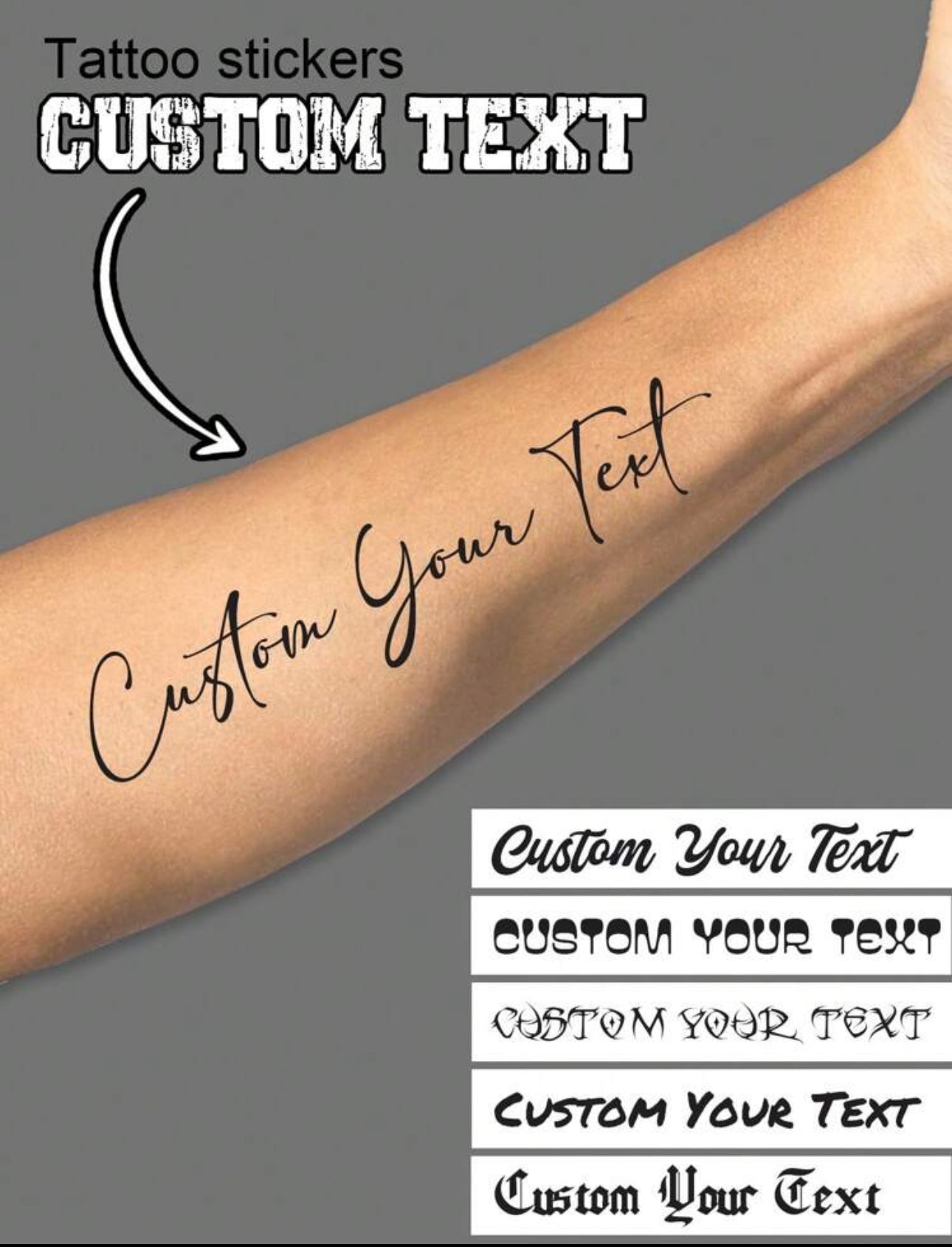 Customise Your Own Temporary Tattoo