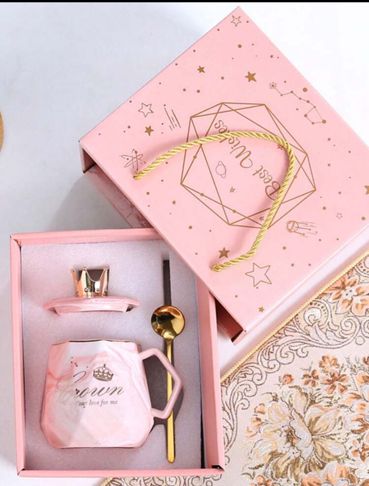 Crown Insulated Mug Set With Gift Box