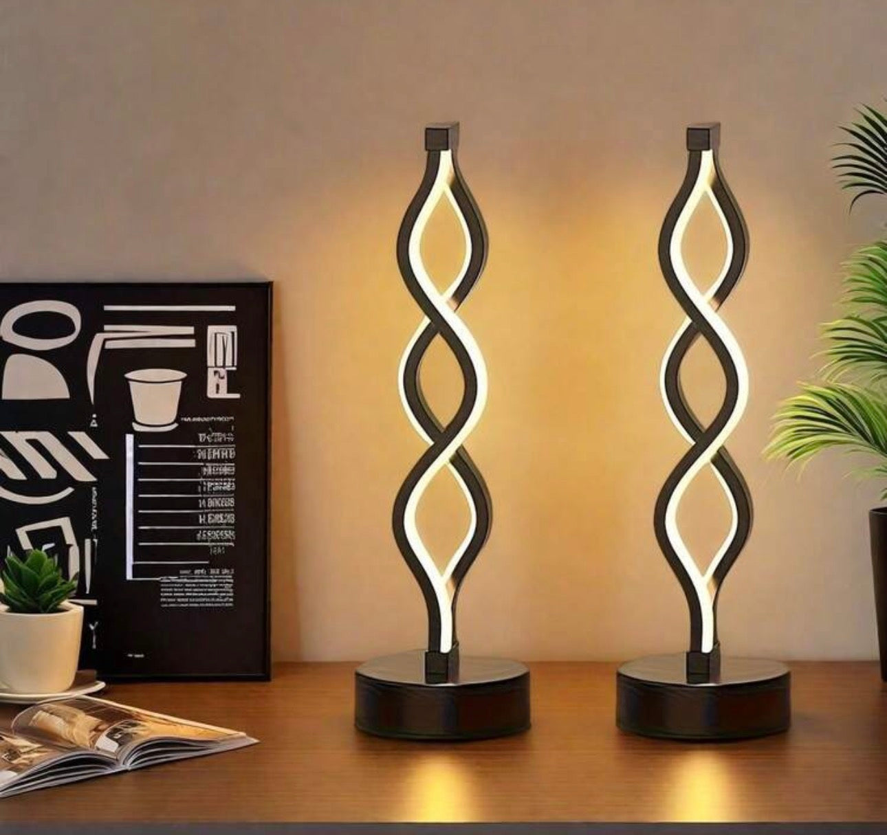USB 2 Pack Spiralled Lights