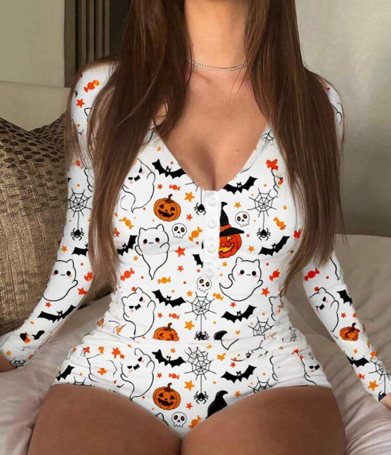 Halloween Bat and Ghost Jumpsuit