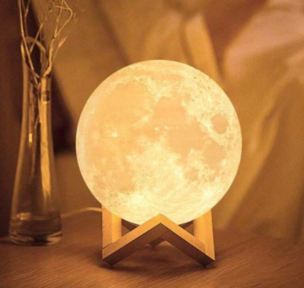 Celestial Glow 3D Moon Ambient Night Light