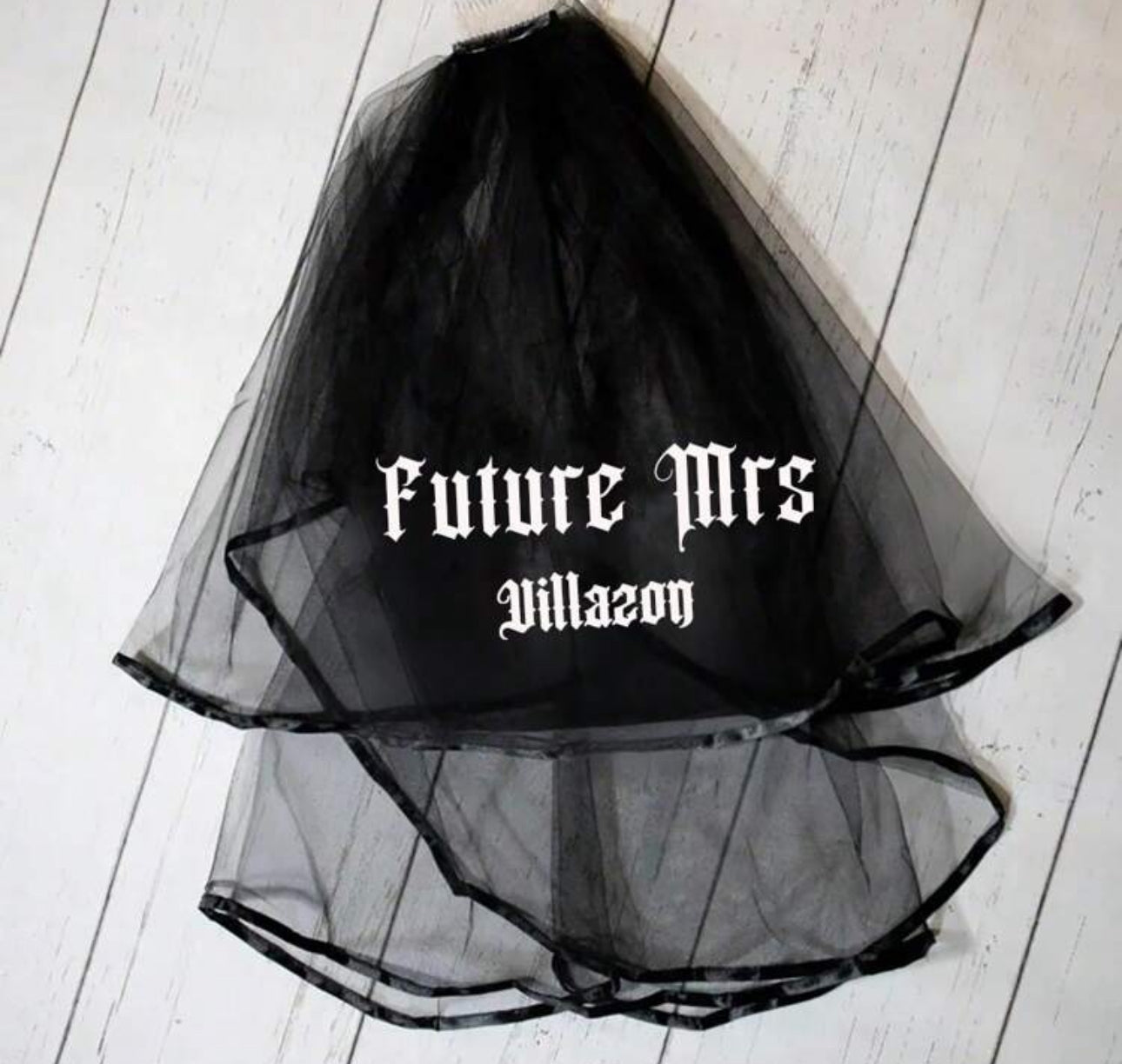 Personalised Black Veil