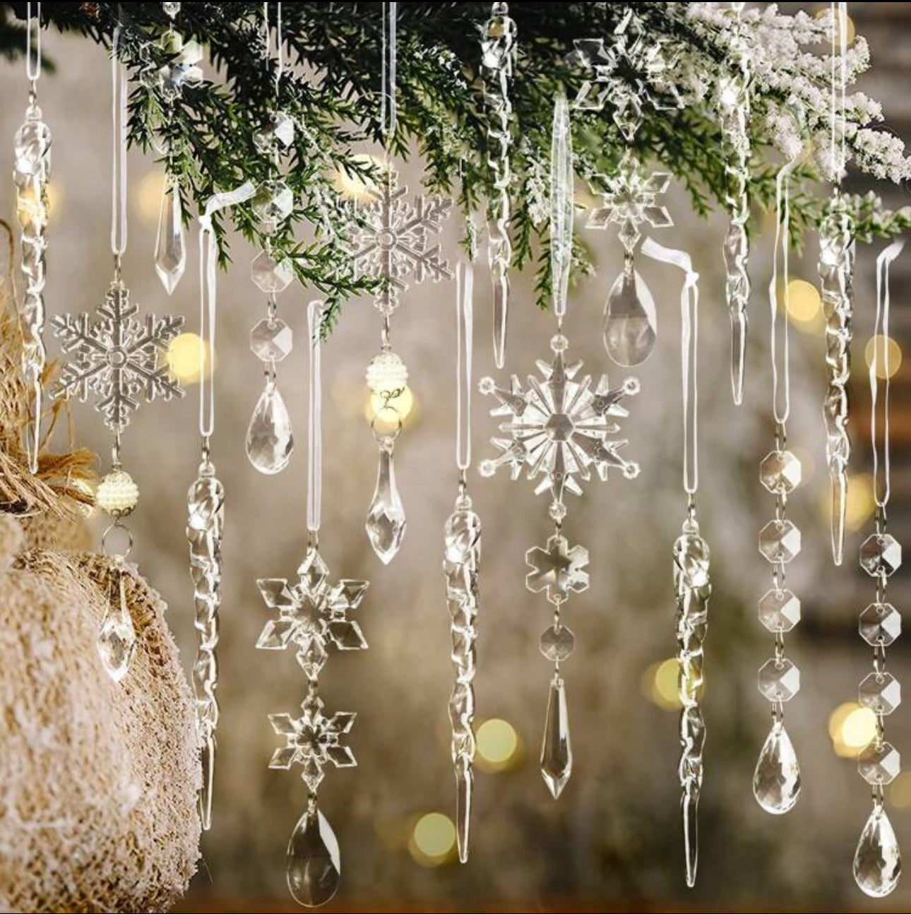 Christmas Tree Crystal Hanging Ornaments