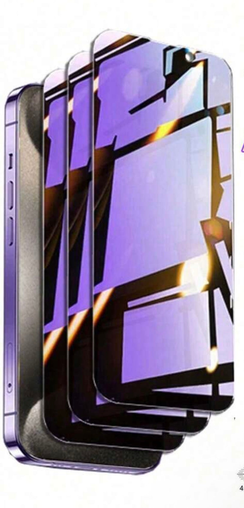 Anti-Blue Light Tempered Glass Screen Protector (3-Pack) for iPhon